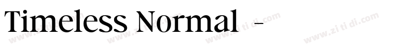 Timeless Normal◆字体转换